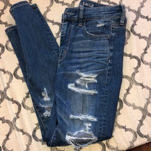 AE Ripped Hi-Rise Jeggings